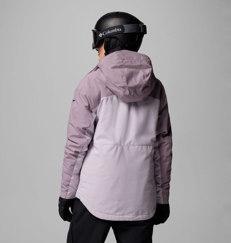 Women's Highland Summit III Insulated Waterproof Ski Jacket, Color: Lavender Pearl, Shale Purple, image 3