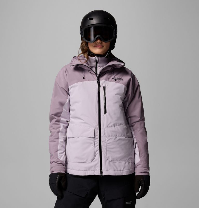 Women's Highland Summit III Insulated Waterproof Ski Jacket, Color: Lavender Pearl, Shale Purple, image 1