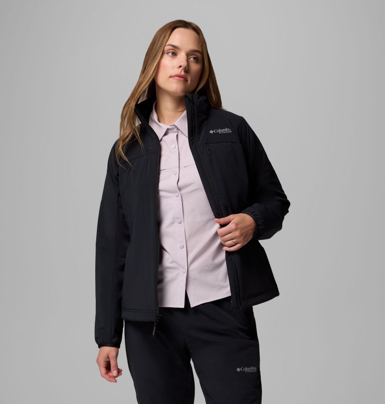 Women's Silver Leaf Lite Hybrid Jacket, Color: Black, image 5