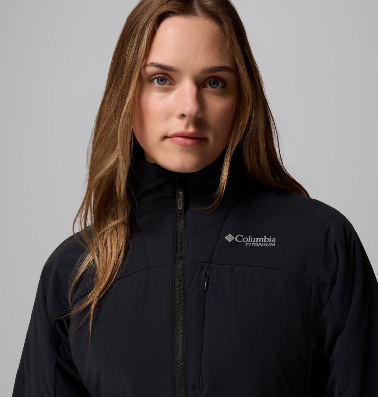 Women's Silver Leaf Lite Hybrid Jacket, Color: Black, image 6