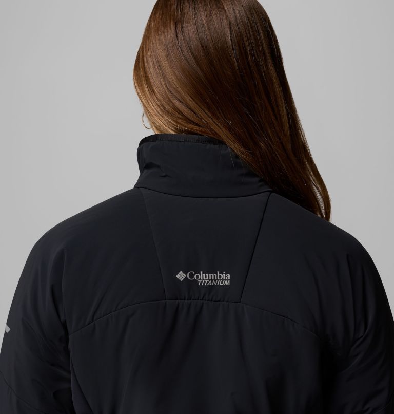 Women's Silver Leaf Lite Hybrid Jacket, Color: Black, image 8
