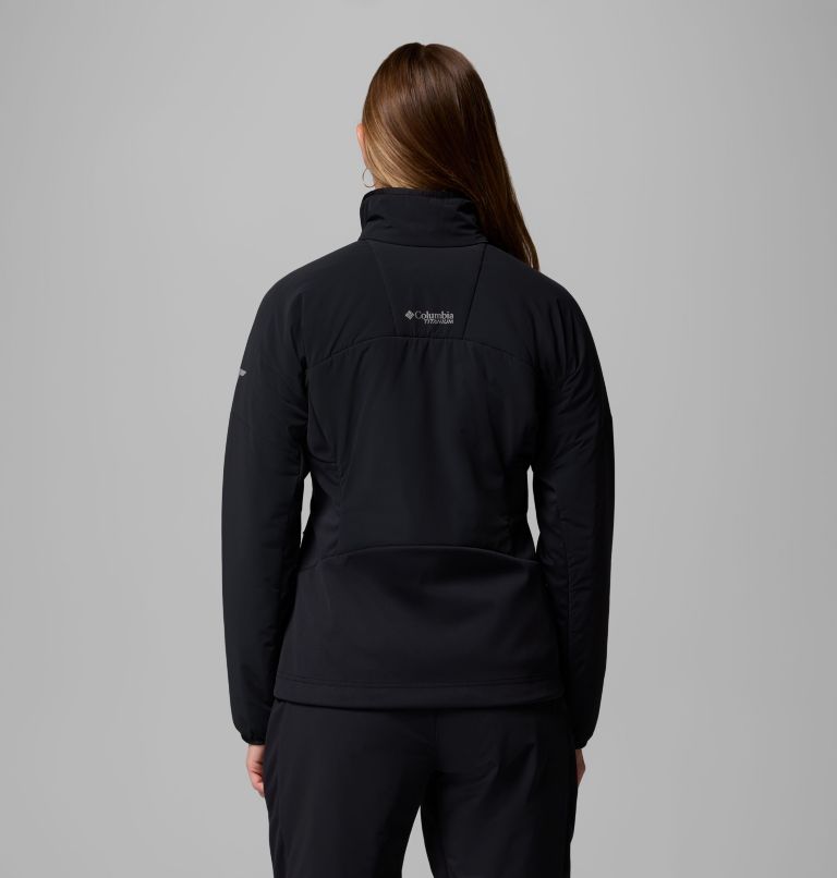 Women's Silver Leaf Lite Hybrid Jacket, Color: Black, image 3