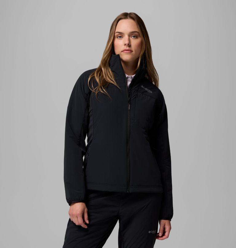 Women's Silver Leaf Lite Hybrid Jacket, Color: Black, image 1