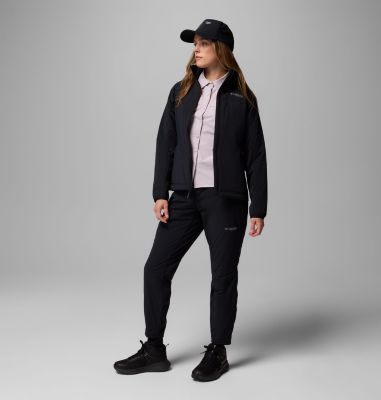 Women's Silver Leaf Lite Hybrid Jacket, Color: Black, image 6