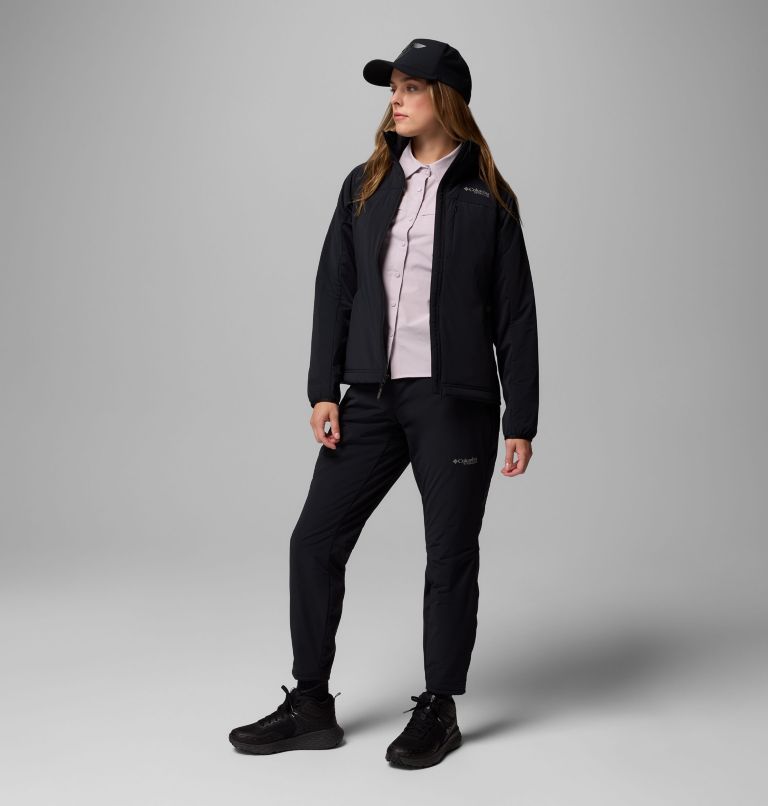 Women's Silver Leaf Lite Hybrid Jacket, Color: Black, image 2