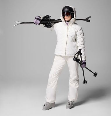 Women's Lay D Down V Jacket, Color: Sea Salt, image 10