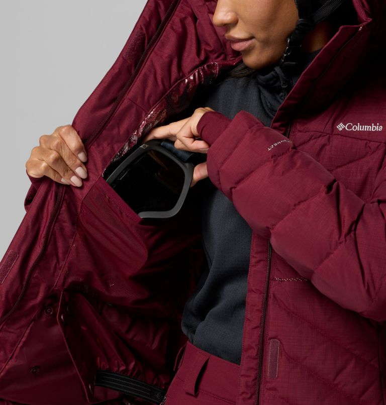 Lay D Daunen V Ski Jacke für Frauen, Color: Rich Wine, image 5