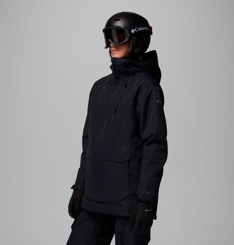 Coreshot wasserdichter isolierter Ski Anorak für Frauen, Color: Black, image 4