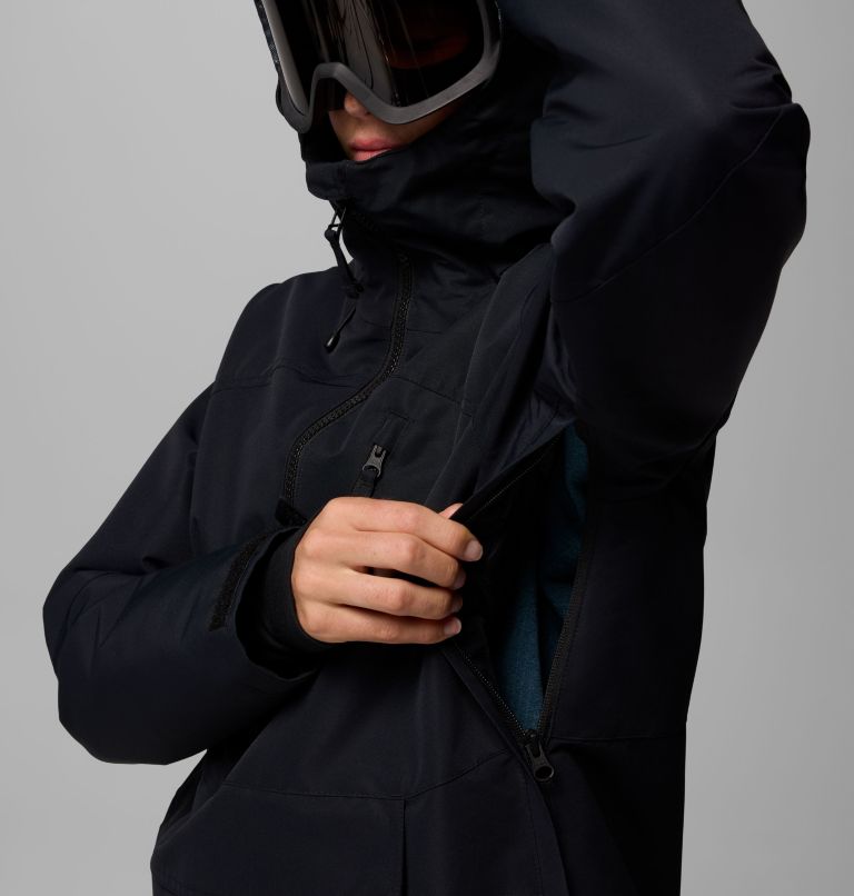 Coreshot wasserdichter isolierter Ski Anorak für Frauen, Color: Black, image 7