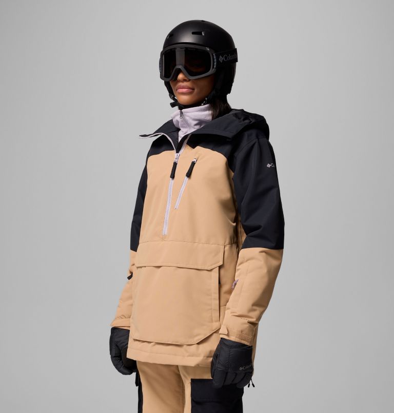 Coreshot wasserdichter isolierter Ski Anorak für Frauen, Color: Canoe, Black, image 4