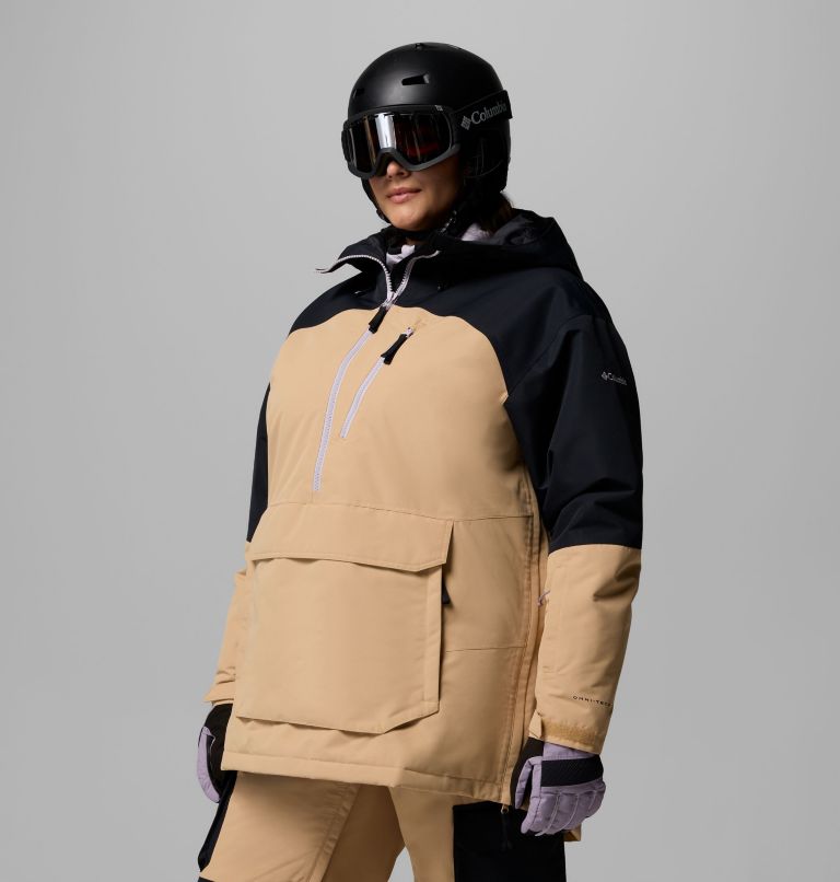 Women's Coreshot Anorak - Plus Size, Color: Canoe, Black, image 4