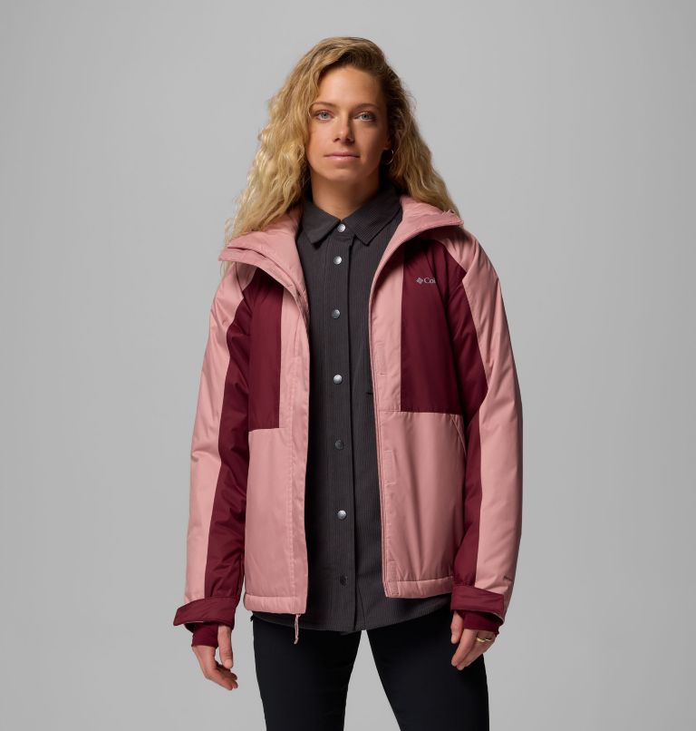 Women's Tipton Peak IV Insulated Jacket, Color: Rich Wine, Eraser Pink, image 5