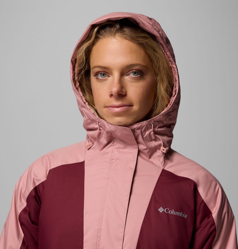 Women's Tipton Peak IV Insulated Jacket, Color: Rich Wine, Eraser Pink, image 7