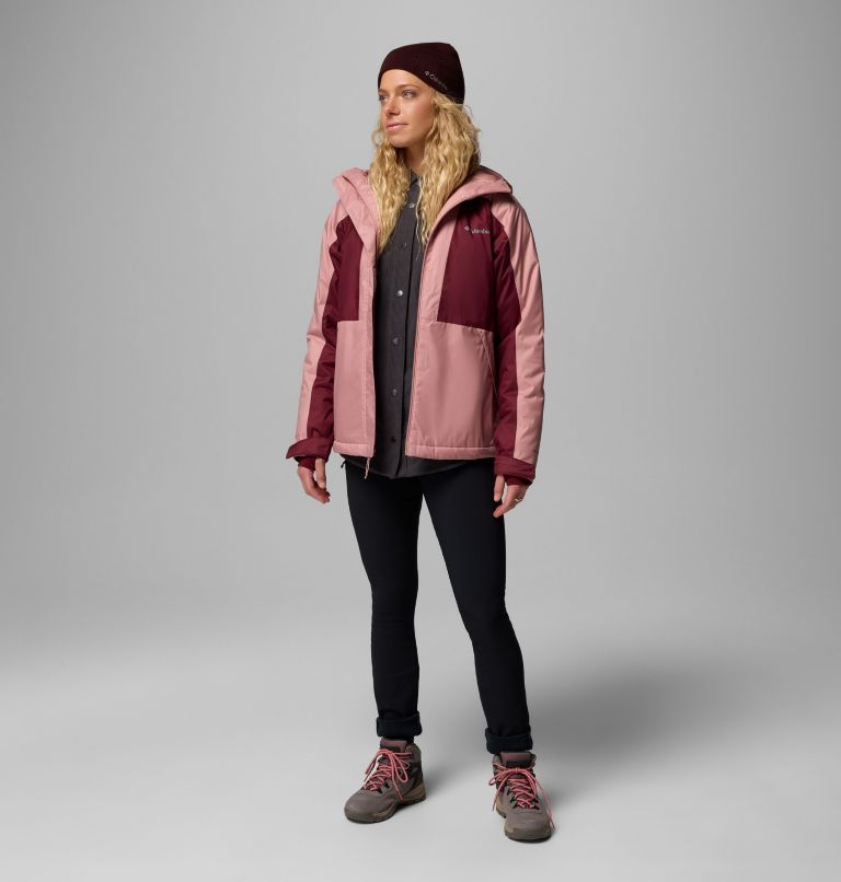 Women's Tipton Peak IV Insulated Jacket, Color: Rich Wine, Eraser Pink, image 2
