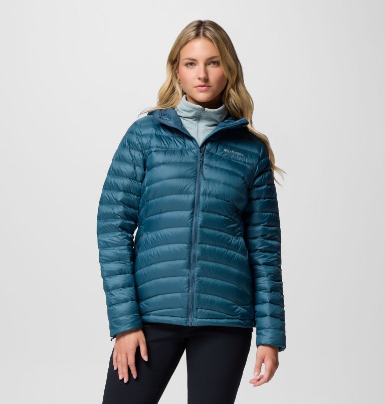 Corelite Down Hooded Jacket | 429 | XL, Color: Everblue, image 1