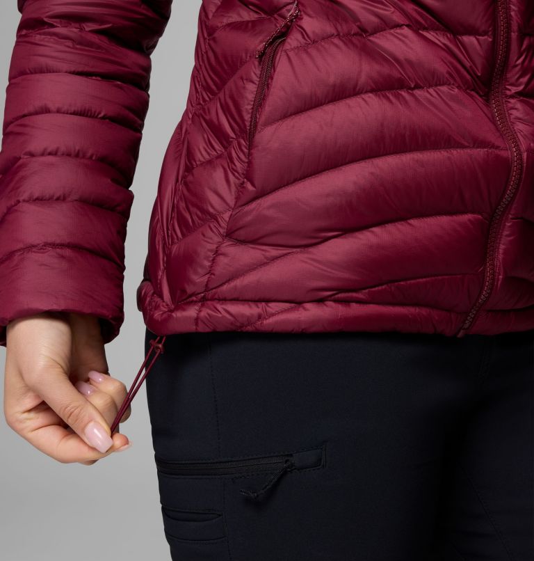 Women's Corelite Down Hooded Jacket, Color: Rich Wine, image 7