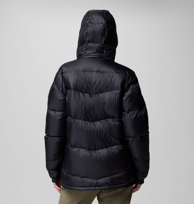 Women's Cloudview Down Hooded Jacket, Color: Black, image 3