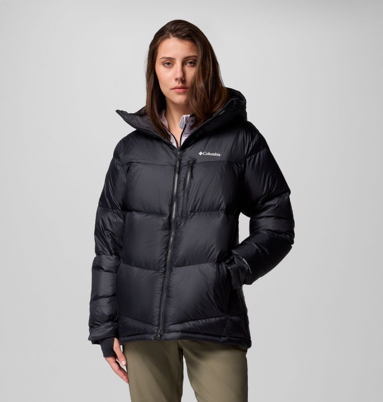 Women's Cloudview Down Hooded Jacket, Color: Black, image 1
