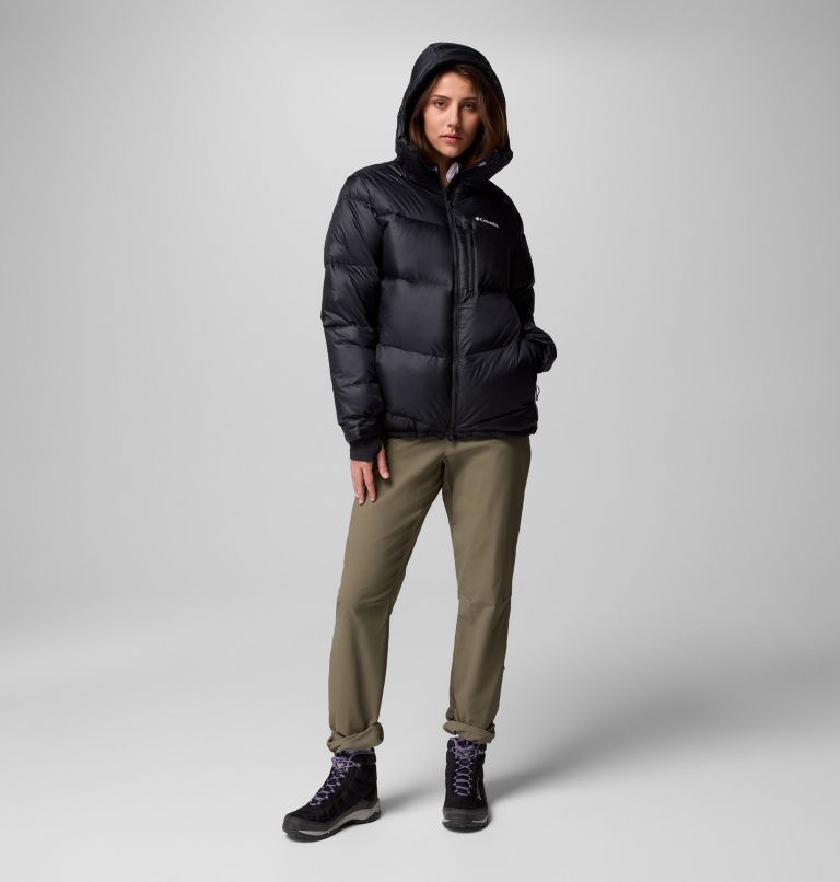 Women's Cloudview Down Hooded Jacket, Color: Black, image 2