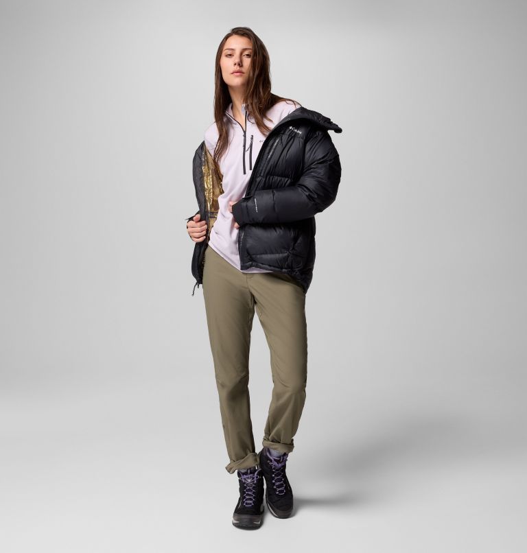 Women's Cloudview Down Hooded Jacket, Color: Black, image 11
