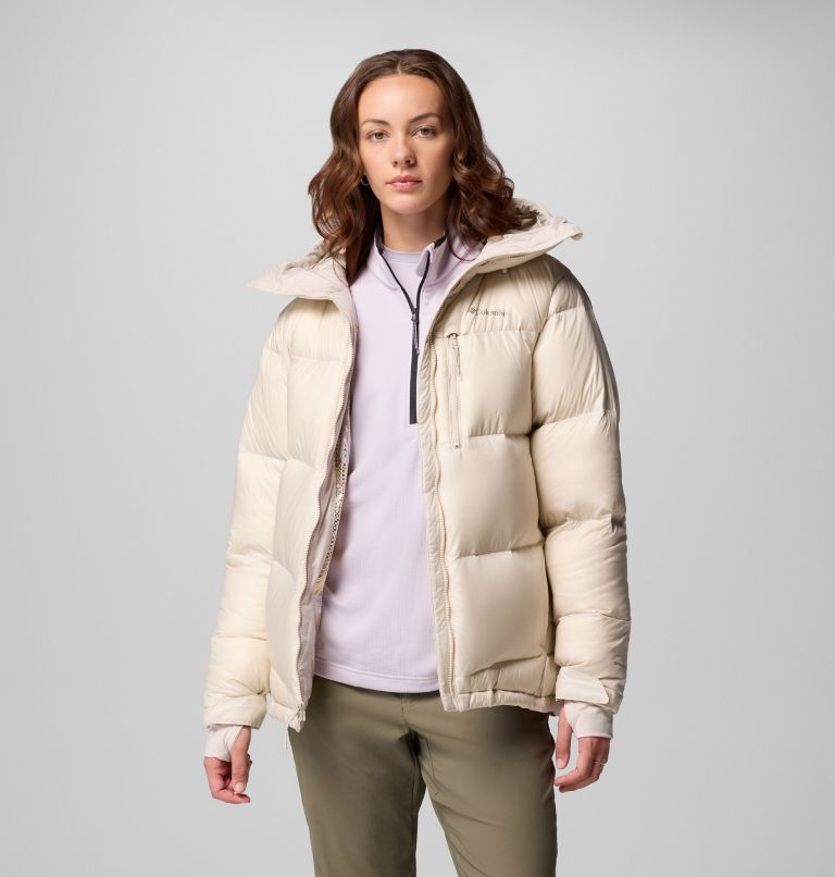 Women's Cloudview Down Hooded Jacket, Color: Dark Stone, image 5