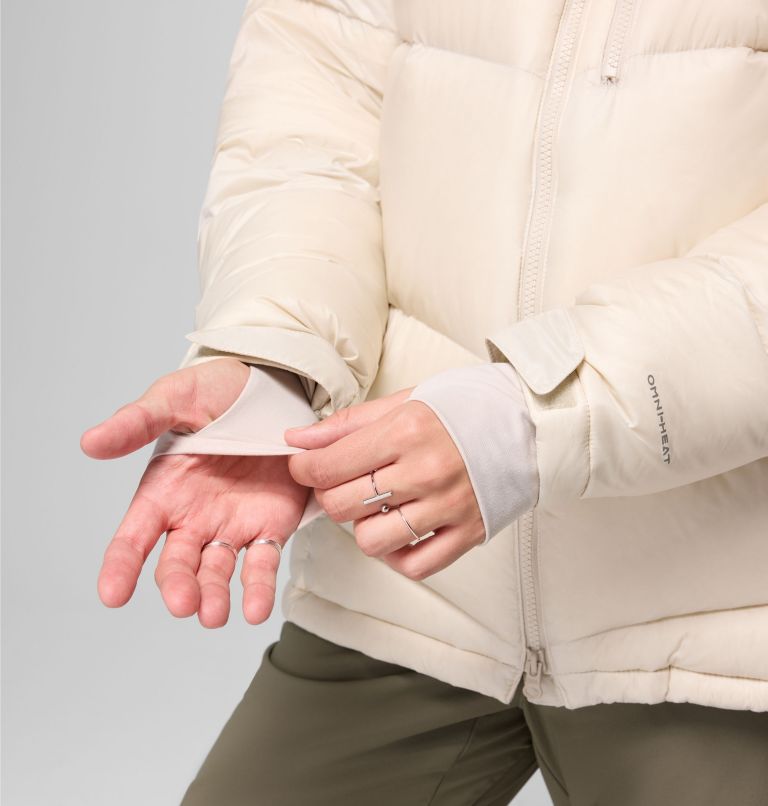 Women's Cloudview Down Hooded Jacket, Color: Dark Stone, image 9