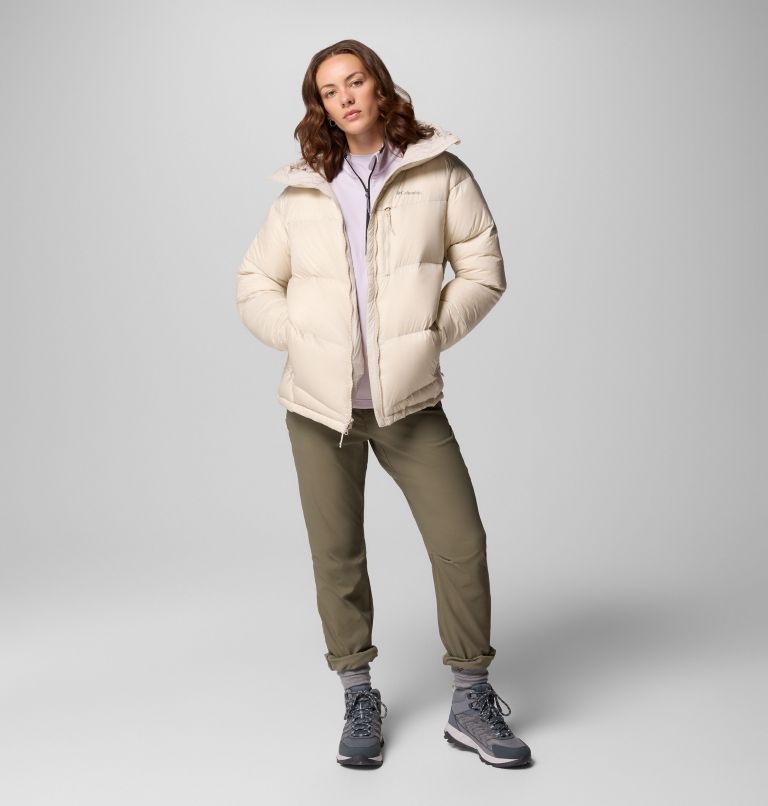 Women's Cloudview Down Hooded Jacket, Color: Dark Stone, image 2