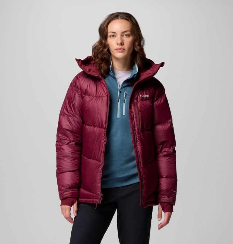 Cloudview Down Hooded Jacket | 624 | M, Color: Rich Wine, image 5