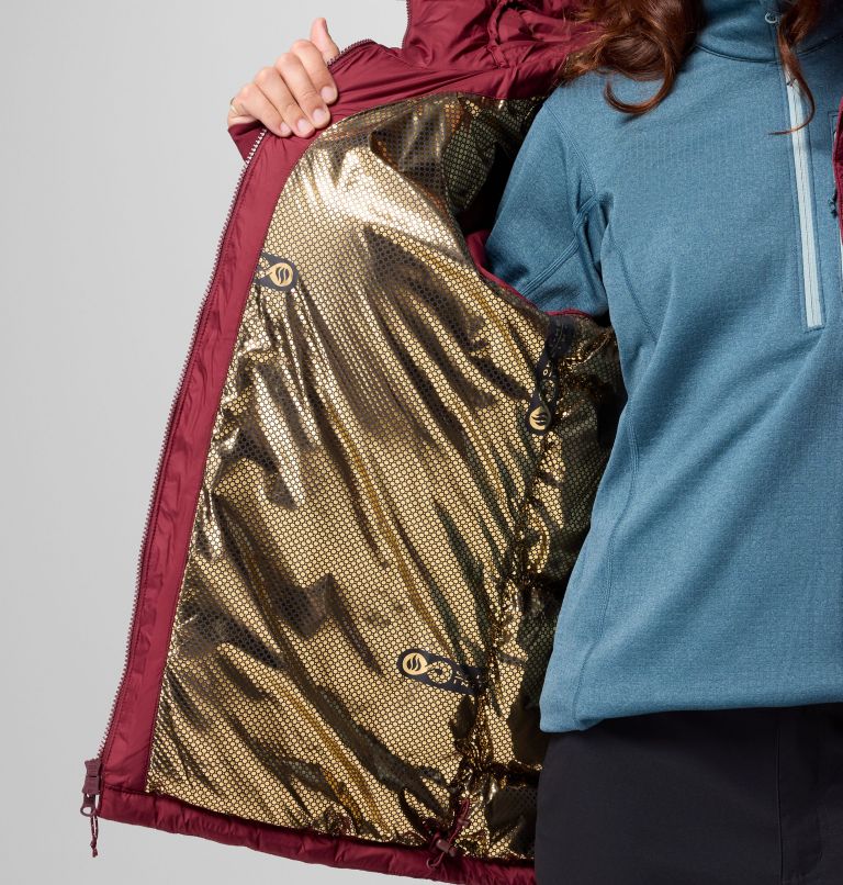 Cloudview Down Hooded Jacket | 624 | M, Color: Rich Wine, image 8
