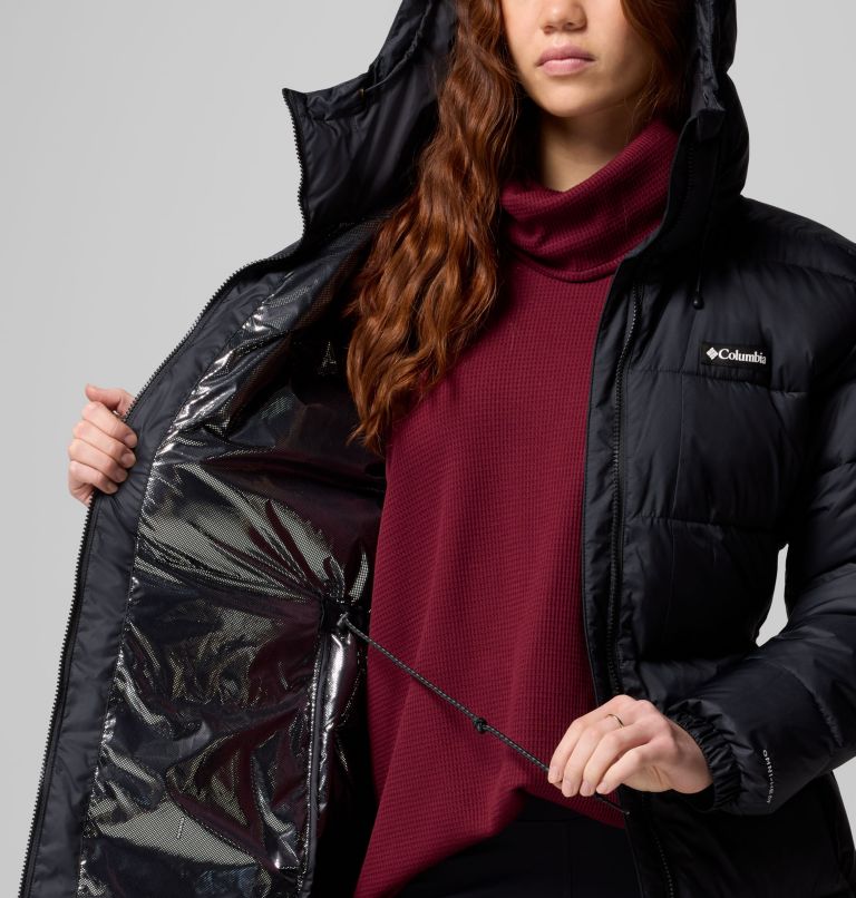 Women's Pike Lake III Long Jacket, Color: Black, image 7