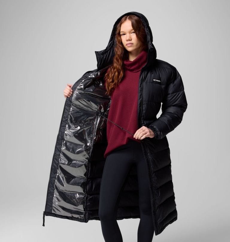 Women's Pike Lake III Long Jacket, Color: Black, image 8
