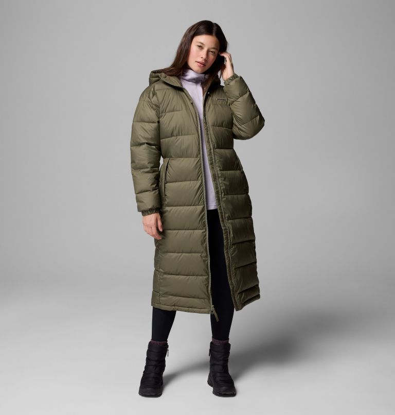 Women's Pike Lake III Long Jacket, Color: Stone Green, image 5
