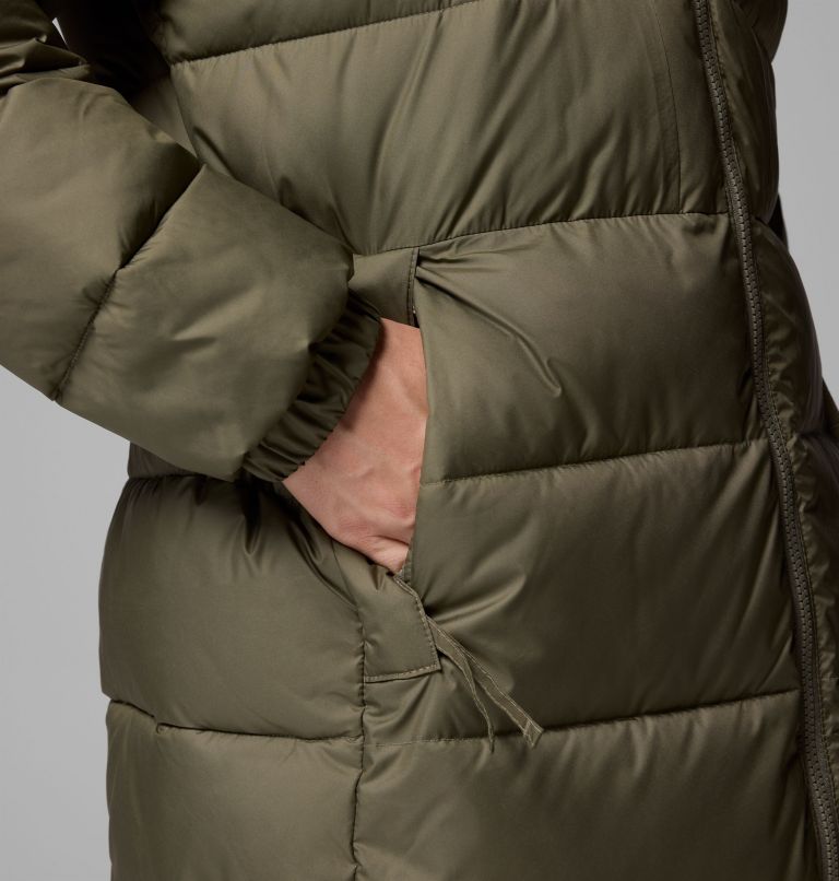 Women's Pike Lake III Long Jacket, Color: Stone Green, image 9