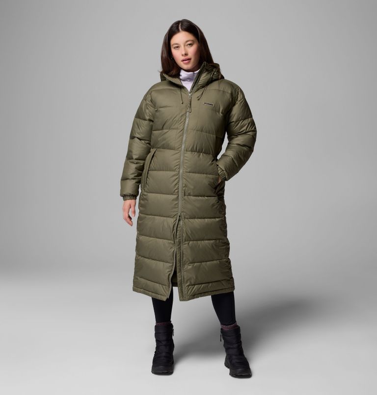 Women's Pike Lake III Long Jacket, Color: Stone Green, image 1