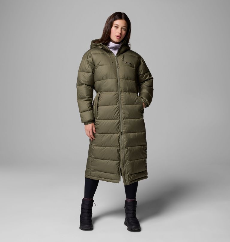 Women's Pike Lake III Long Jacket, Color: Stone Green, image 2