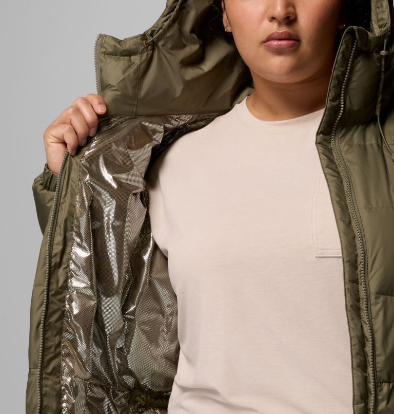 Women's Pike Lake III Long Jacket - Plus Size, Color: Stone Green, image 6
