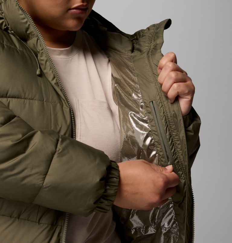Women's Pike Lake III Long Jacket - Plus Size, Color: Stone Green, image 7