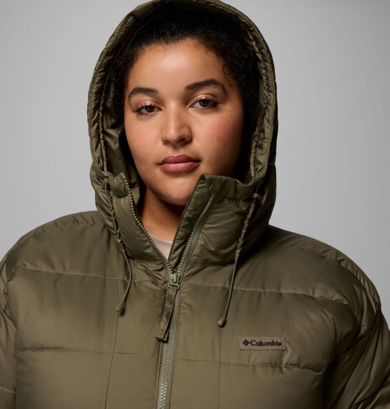 Women's Pike Lake III Long Jacket - Plus Size, Color: Stone Green, image 9