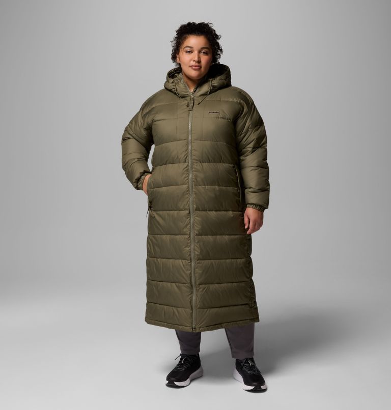 Women's Pike Lake III Long Jacket - Plus Size, Color: Stone Green, image 1