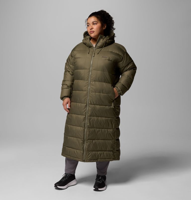 Women's Pike Lake III Long Jacket - Plus Size, Color: Stone Green, image 2