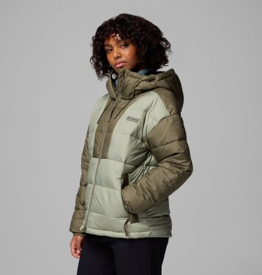 Women's Pike Lake III Hooded Jacket, Color: Safari, Stone Green, image 4