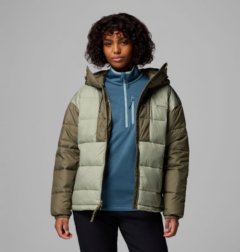 Women's Pike Lake III Hooded Jacket, Color: Safari, Stone Green, image 5