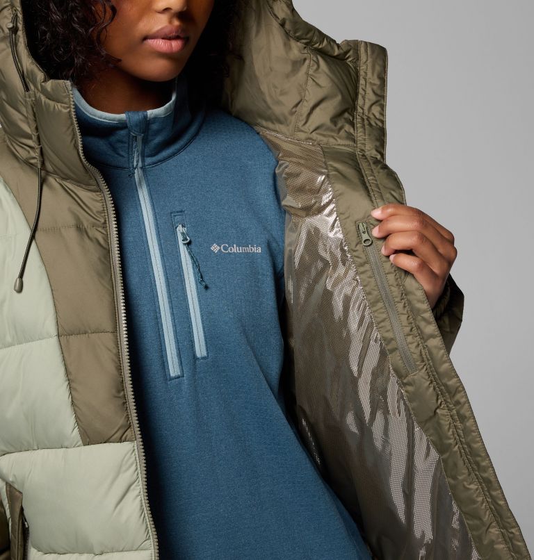 Women's Pike Lake III Hooded Jacket, Color: Safari, Stone Green, image 6
