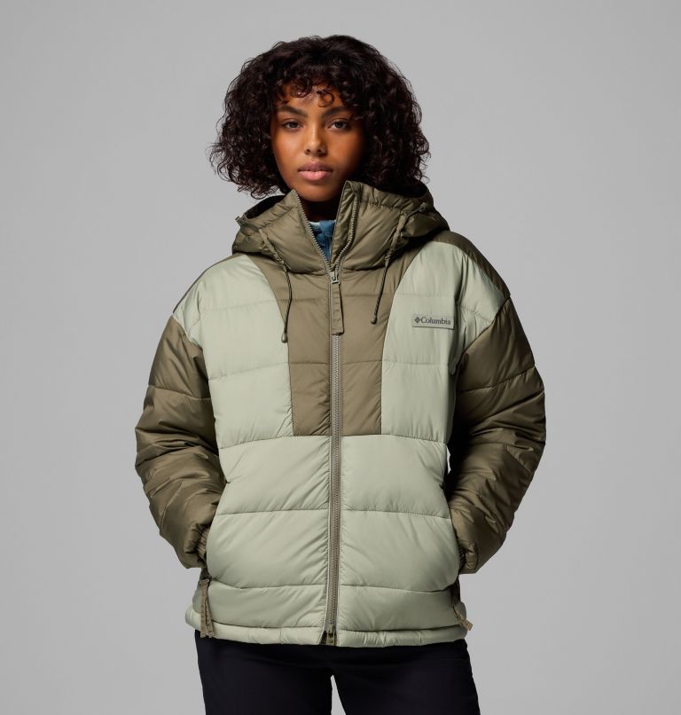Women's Pike Lake III Hooded Jacket, Color: Safari, Stone Green, image 1