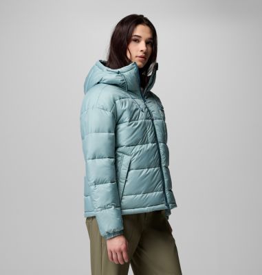 Women's Pike Lake III Hooded Puffer Jacket, Color: Crushed Blue, image 12