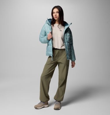Women's Pike Lake III Hooded Puffer Jacket, Color: Crushed Blue, image 10