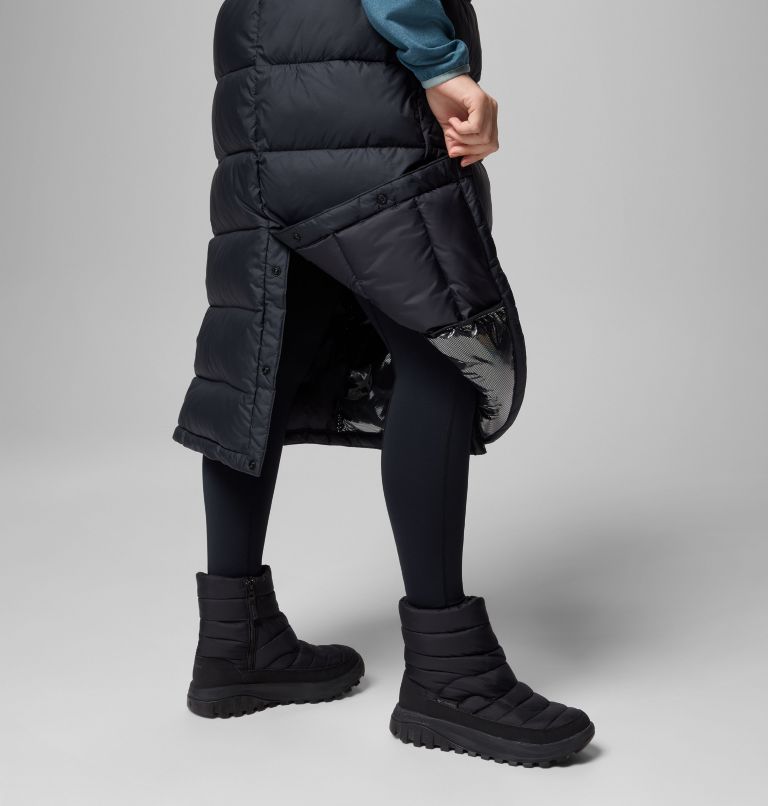 Women's Pike Lake II Long Vest, Color: Black, image 10