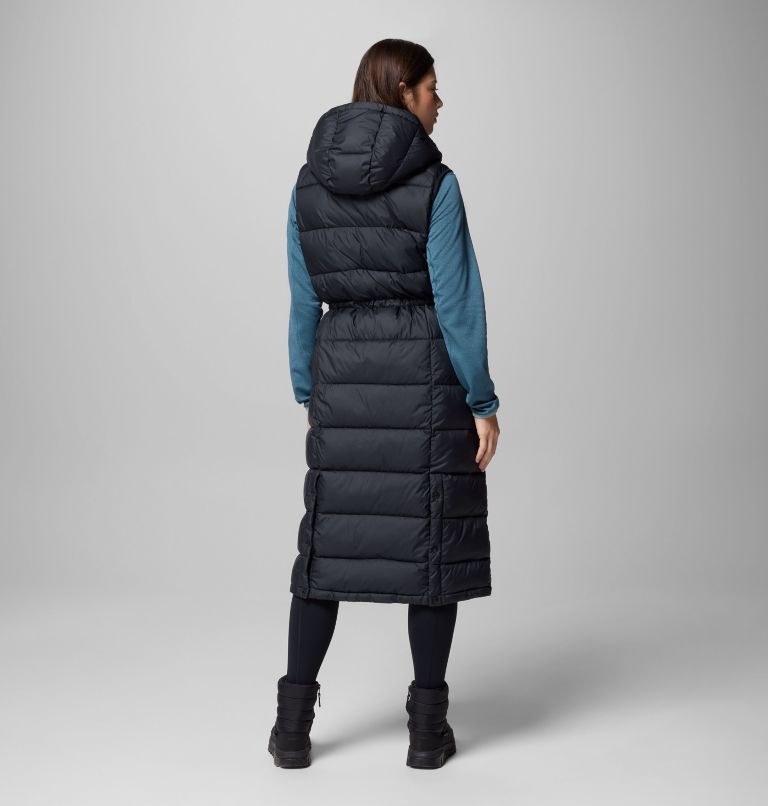 Women's Pike Lake II Long Vest, Color: Black, image 3