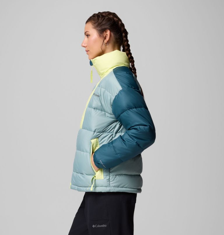 Women's Pike Lake Jacket, Color: Crushed Blue, Everblue, Citron Haze, image 4