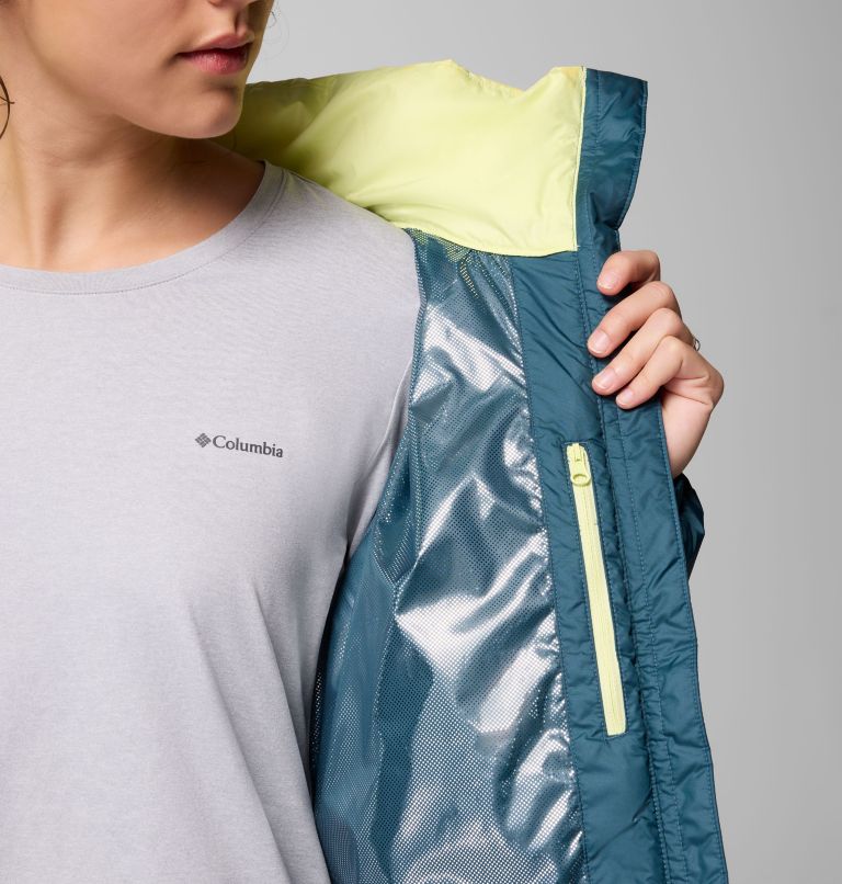 Women's Pike Lake Jacket, Color: Crushed Blue, Everblue, Citron Haze, image 7